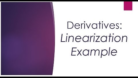 Linearization Example