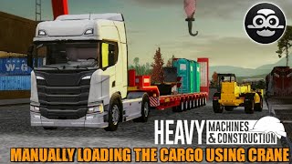 Heavy Machines & Construction By @webperongames | Closed Beta | Loading The Cargo Using Crane 🏗️ screenshot 2