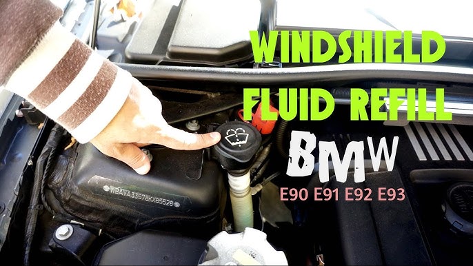 How to refill BMW washer fluid 