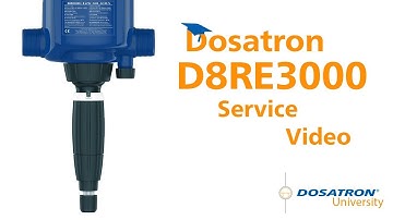 Dosatron D8RE3000 - 40 GPM Service Video