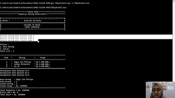 Tugas Besar Algoritma dan Pemrograman - Sistem Penjualan Barang Elektronik Tanpa Inputan
