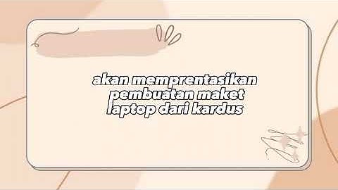 Pembuatan Maket Laptop dari Kardus Mata Pelajaran Informatika SMAN 1 Angkola Barat