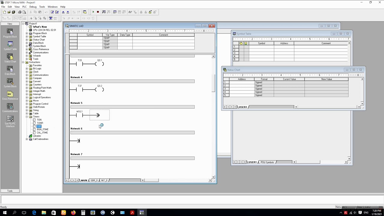 Intruksi Timer PLC Siemens S7 200 Tutorial Part 3 - YouTube