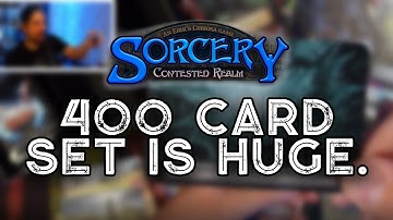 400 Card Sets are HUGE - Sorcery Contested Realm Alpha Box Opening