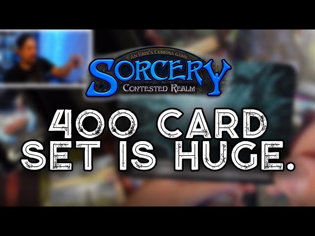 400 Card Sets are HUGE - Sorcery Contested Realm Alpha Box Opening