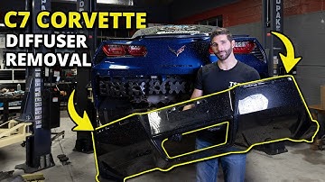 How to Remove 2014-2019 C7 Corvette Diffuser Removal DIY Stingray Grand Sport Z06 Rear Reflectors