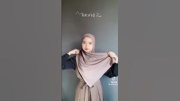 tutorial hijab pashmina kaos