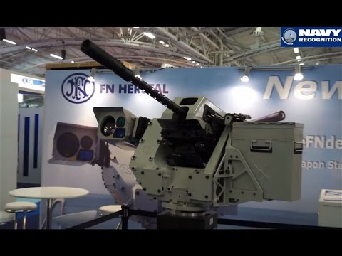 FN Herstal unveils the Sea deFNder naval remote weapon station at Euronaval 2014
