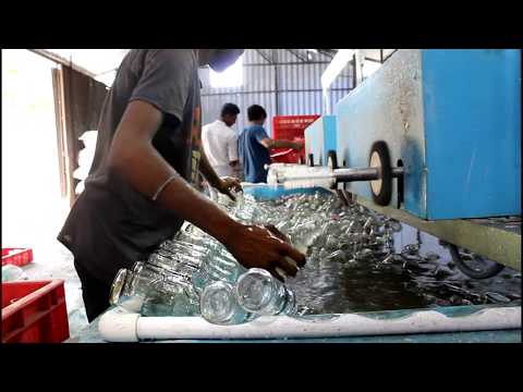 Glass bottle washing machine-Akshay