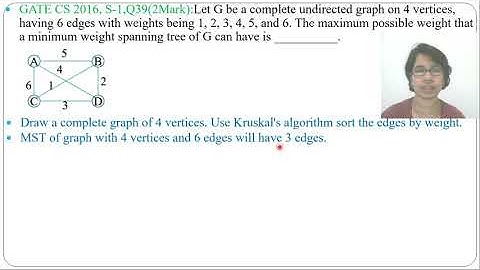 GATE CS 2016,S-1,Q39(2Mark):Let G be a complete undirected graph on 4 vertices, having 6 edges with