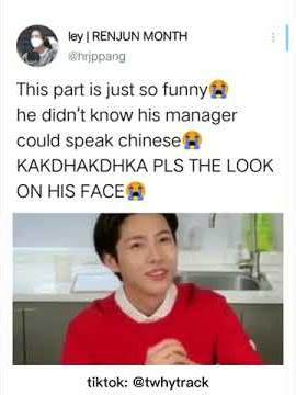 Renjun not knowing his Manager could speak Chinese😭😭