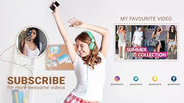 YouTube Outro/End Screen TEMPLATE #LetUsCreateSomething