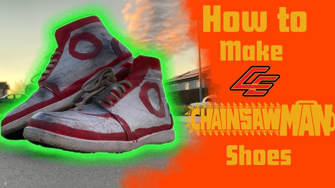 How to Make Chainsaw Man Shoes | Chainsaw Man Cosplay - YouTube