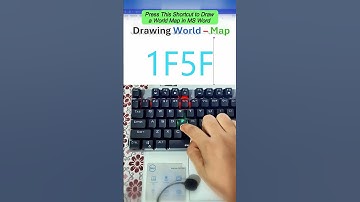 Press This Shortcut to Draw a World Map in MS Word #thoicongnghe #keyboard #asmr #tricks