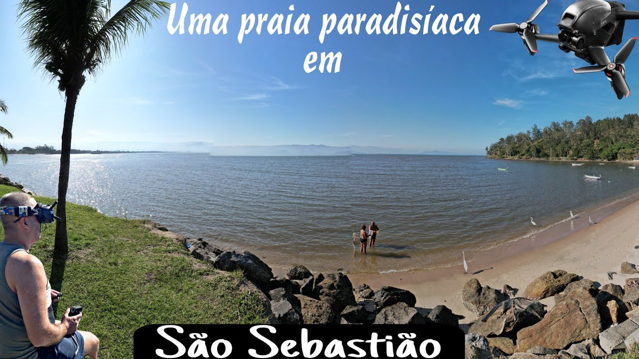 DJI FPV Praia da Enseada São Sebastião - Paradisíaco! - YouTube