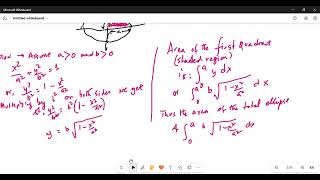 Area of an ellipse by integration #ellipse #integration @eliteacollection