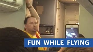 Flight Attendant Gives Sensual Safety Instructions