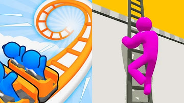 Runner Coaster vs Ladder Master / All Max Levels Gameplay Android,ios New Update