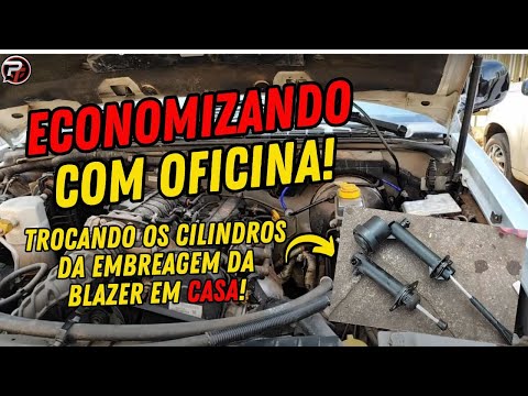 NUNCA MAIS levo o carro na oficina! - Trocando os cilindros da embreagem da Blazer em casa!