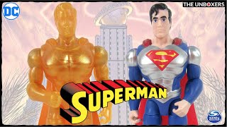DC Heroes Unite Silver Armor & Gold Superman Figures