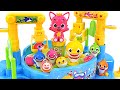 Round and round~ Shall we play with a baby shark and Pink Fong? Pinkfong Double Bead Draw