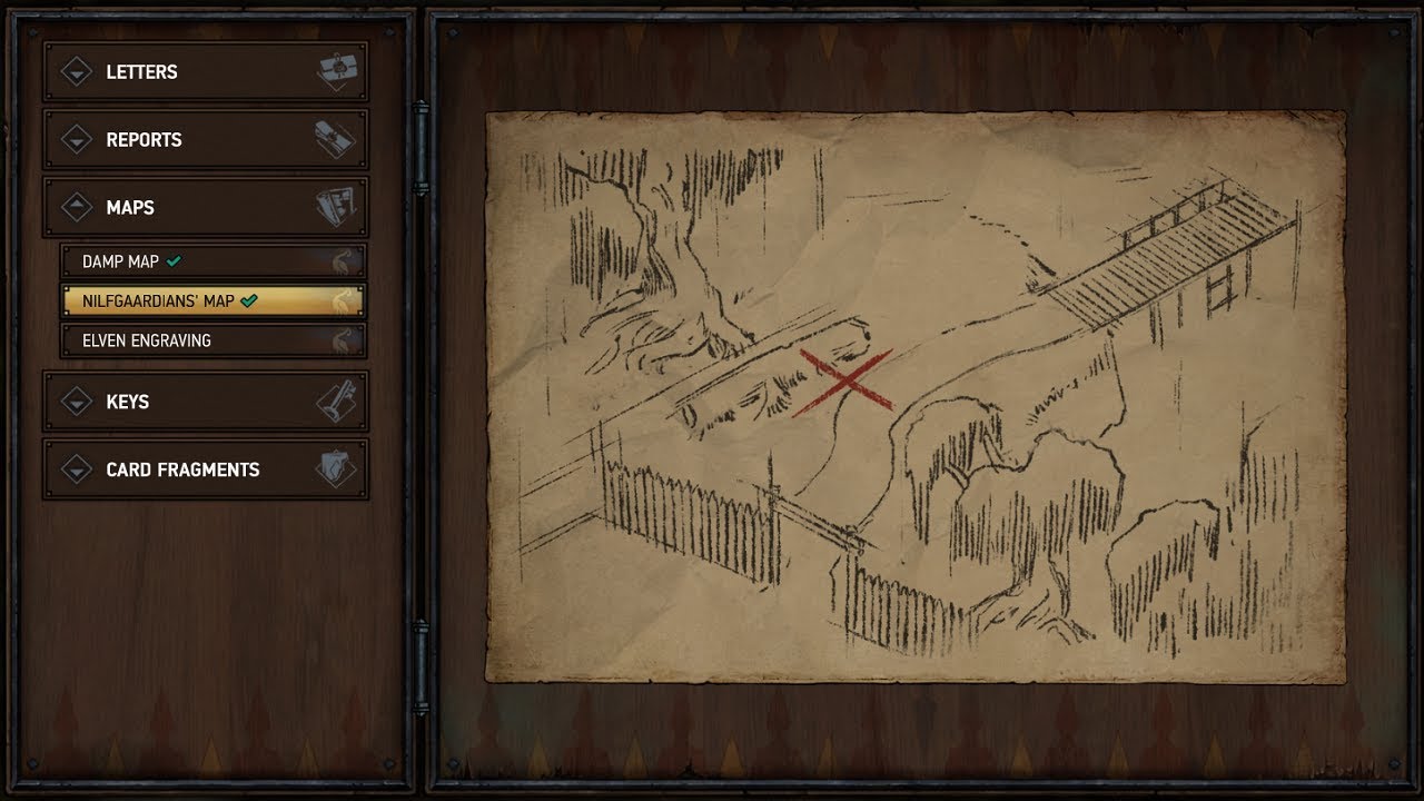 Nilfgaardian's Map Treasure Chest Location (Thronebreaker) YouTube
