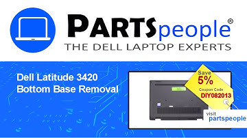 Dell Latitude 3420 (P144G001) Bottom Base How-To Video Tutorial