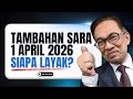 1 APRIL NI ADA YG AKAN TERIMA TAMBAHAN SARA 2026