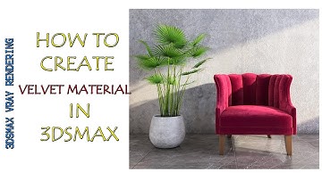 How to create Vray Material in 3dsmax #velvet #3dsmax #vraymtl