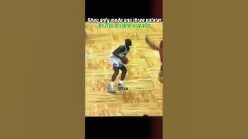 NBA Fun Facts Episode 3: DID YOU KNOW? Shaq only made ONE three pointer in his whole career #shorts