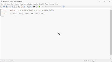 Maxima: Solving an Equation and a System of Equations - M516 H7 Q1