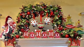 2017 Christmas Mantel Decorations Garland 2017 Christmas Mantel Decorations Garland, Fab home Decor, christmas decor, 