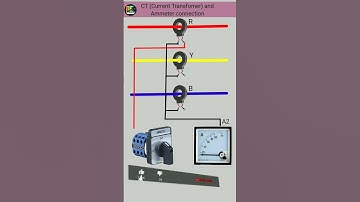 KSF-Current Transformer CT  connected with Ammeter Selector Switch and Ammeter connection #shorts