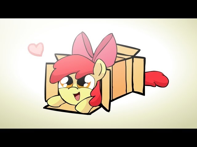 Download A Little Pony In A Field With A Box