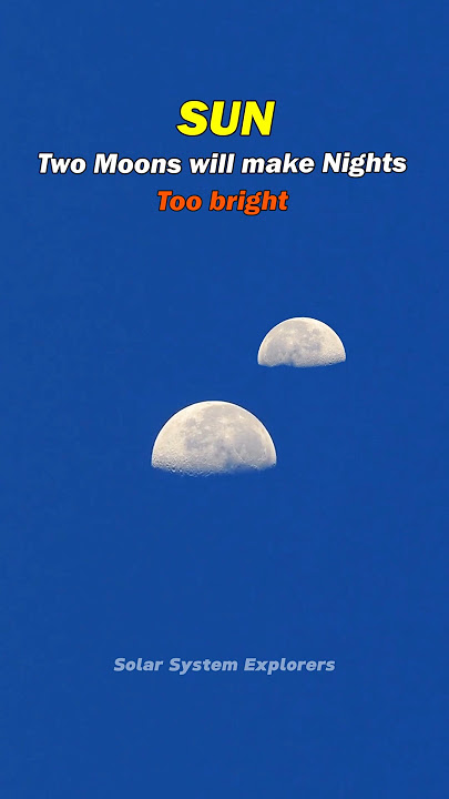 What if Earth had two moons? | Life With Two Moons! 😱☠️ #space #earth #moon #universe
