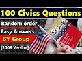2022 ☑️ USCIS Official 100 Civics Test Questions & Answers | US Citizenship | Easy Answer & Random