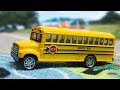 The wheels on the Bus go round and round nursery rhyme - Fun Songs for Children