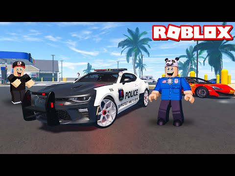 Süper Polis Arabam Oldu!! Çok Hızlı - Panda ile Roblox Ultimate Driving