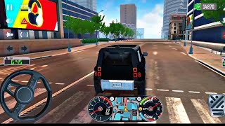 Taxi sim service|| Black Defender car private taxi service|| Amezing City 🏙️ screenshot 5