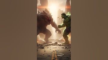 Godzilla vs Hulk #shorts #ai