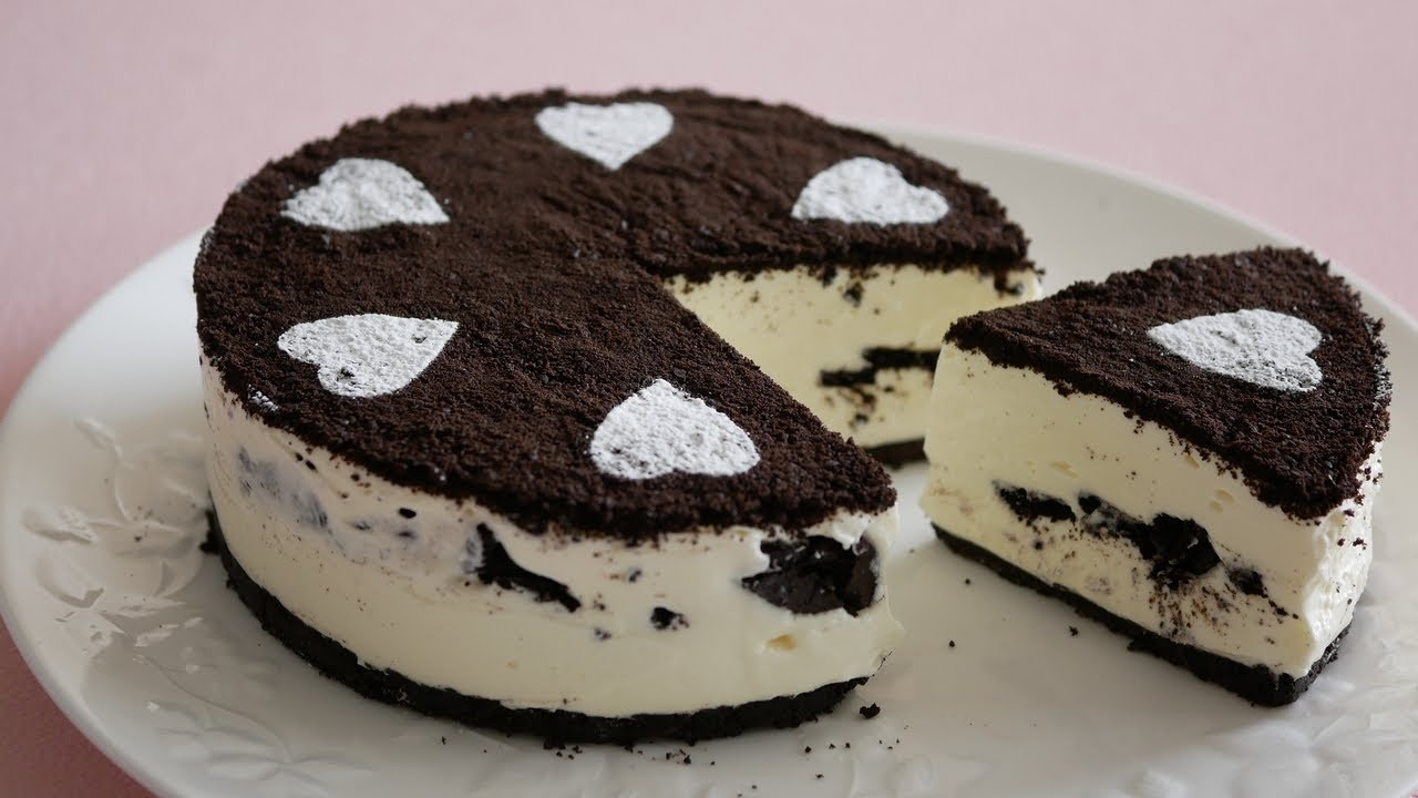 おうちスイーツ 焼かないオレオチーズケーキ No Bake Oreo Cream Cheesecake Youtube