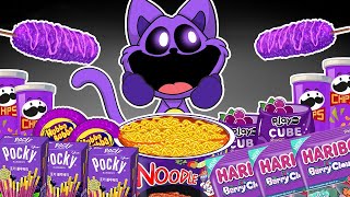 Best of Convenience Store PURPLE Foods Mukbang with CATNAP | POPPY PLAYTIME CHAPTER3 Animation |ASMR