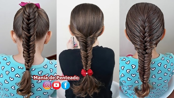 Penteado Infantil trança 3D passo à passo., Penteado Infantil trança 3D  passo à passo., By Mania de Penteado