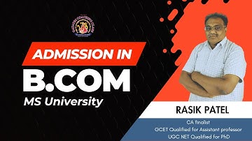 "How to Get Admission in B.Com (Hons) in MSU BARODA | Step-by-Step Guide & Tips!