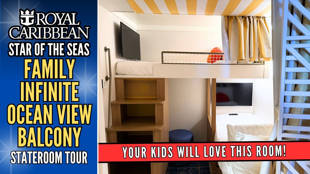 Royal Caribbean STAR OF THE SEAS | Family Infinite Ocean View Balcony Stateroom Tour | Luxury Travel