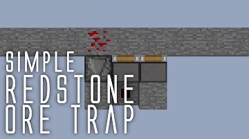 Simple redstone ore trap [Minecraft Redstone Tutorial]