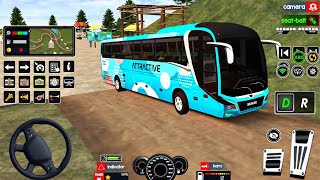 Modern City Bus Offroad Driving In Simulator : US Coach Bus Simulator 3D : Android Gameplay screenshot 2