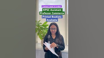 Printed concise booklets for HPSC Assistant Professor Commerce. #hpsc #hpscassistantprofessor