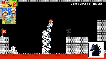 NS Super Mario Maker 2 - Story Mode - Job #13: Dry Bones Shell Boating