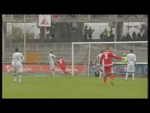 ascoli - ANCONA 1-3 (21/11/09) Gol con effetti sta...